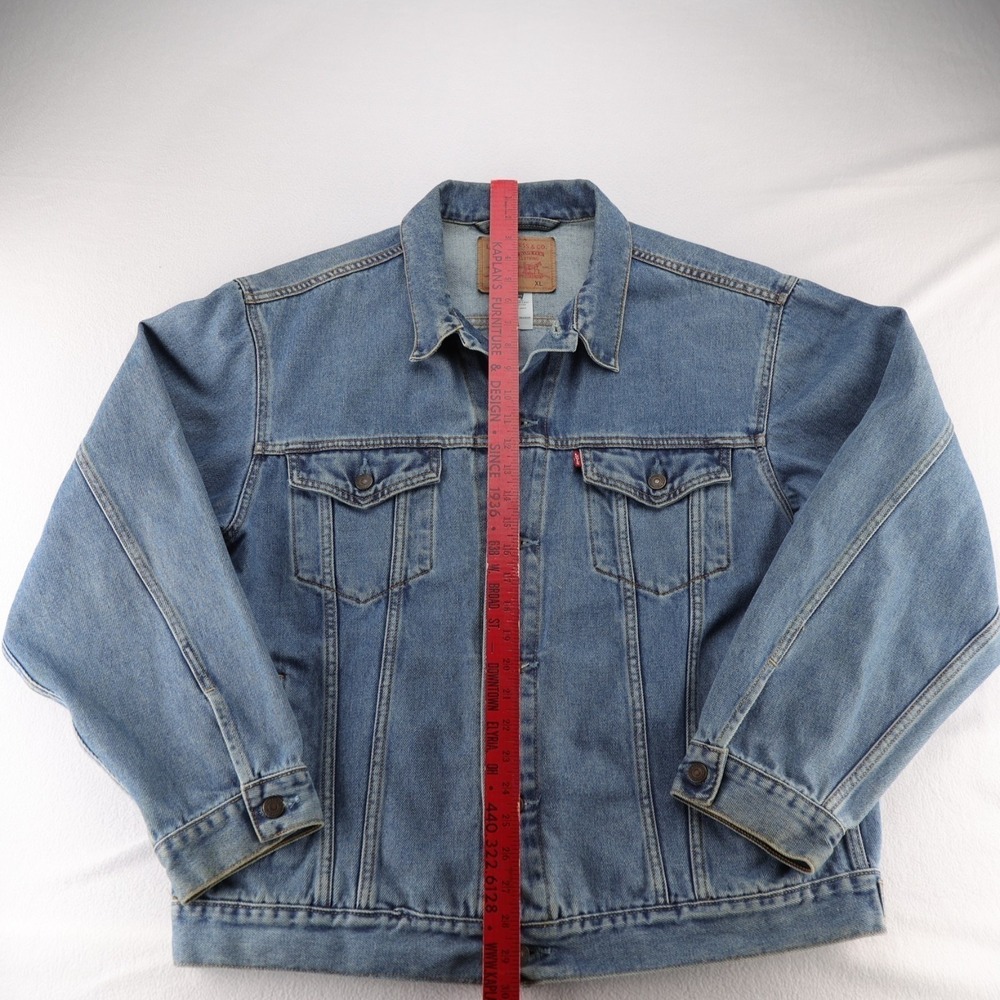 Levi's 70507‎ Mens Standard Trucker Denim Jacket Medium Wash Blue XL - Picture 5 of 6